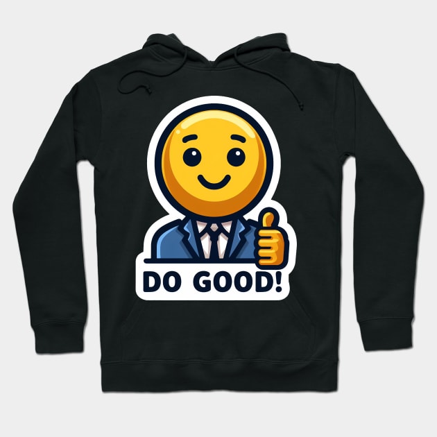 DO GOOD Emoji Hoodie by Plushism